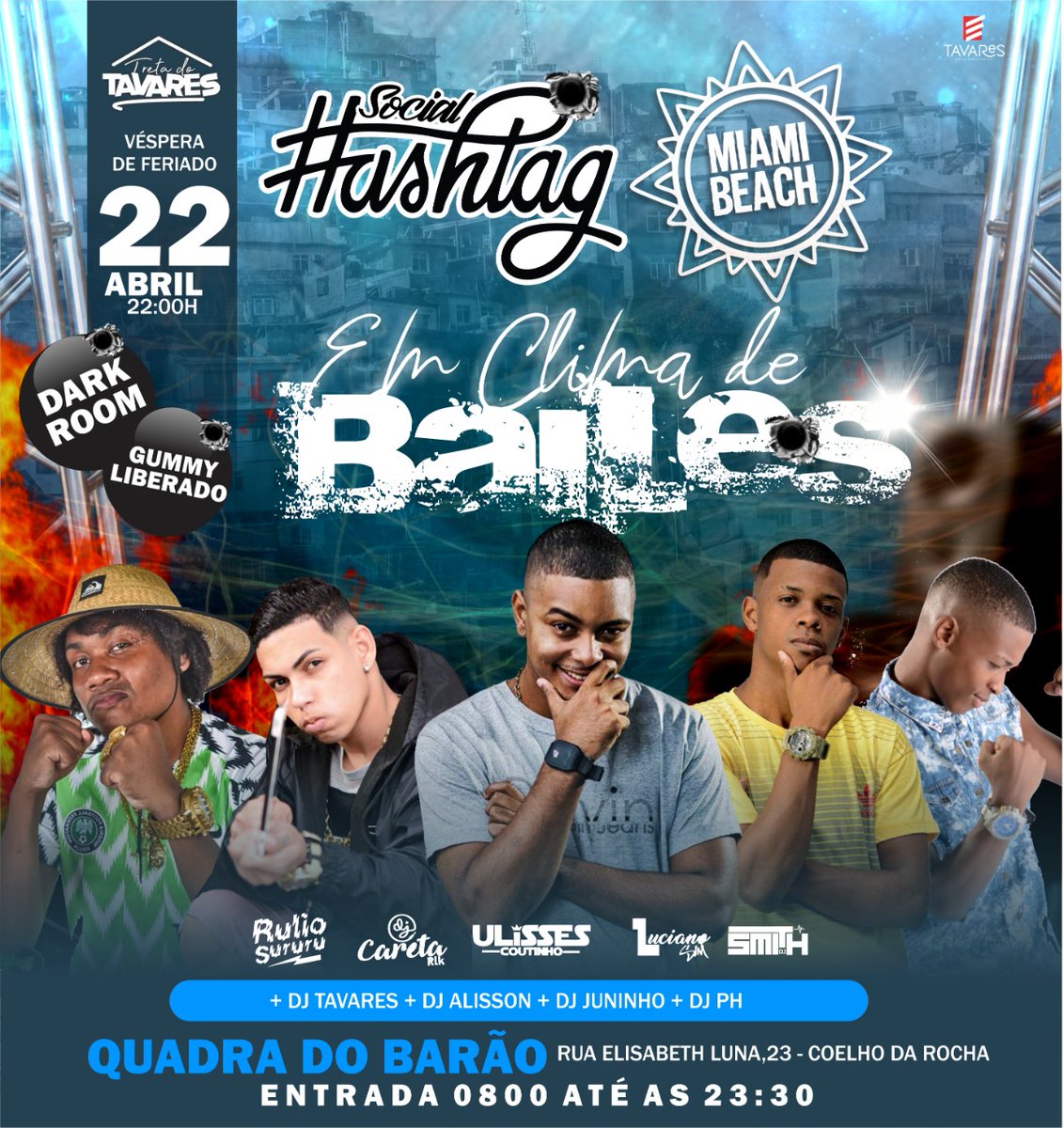 fest_miami's tweet photo. Estamos de volta , ritmo novo em , a festa MIAMI BEACH &amp; SOCIAl HASTAG... Apresenta vcs CLIMA DE BAILES,  gostou ? Curtiu ? Partiu ? 

Dia 22 De Abril Quarta ( Vespera De Feriado ) As 22Hrs Entrada 0800 até 00:00 https://t.co/dNB2Tm2Xzp