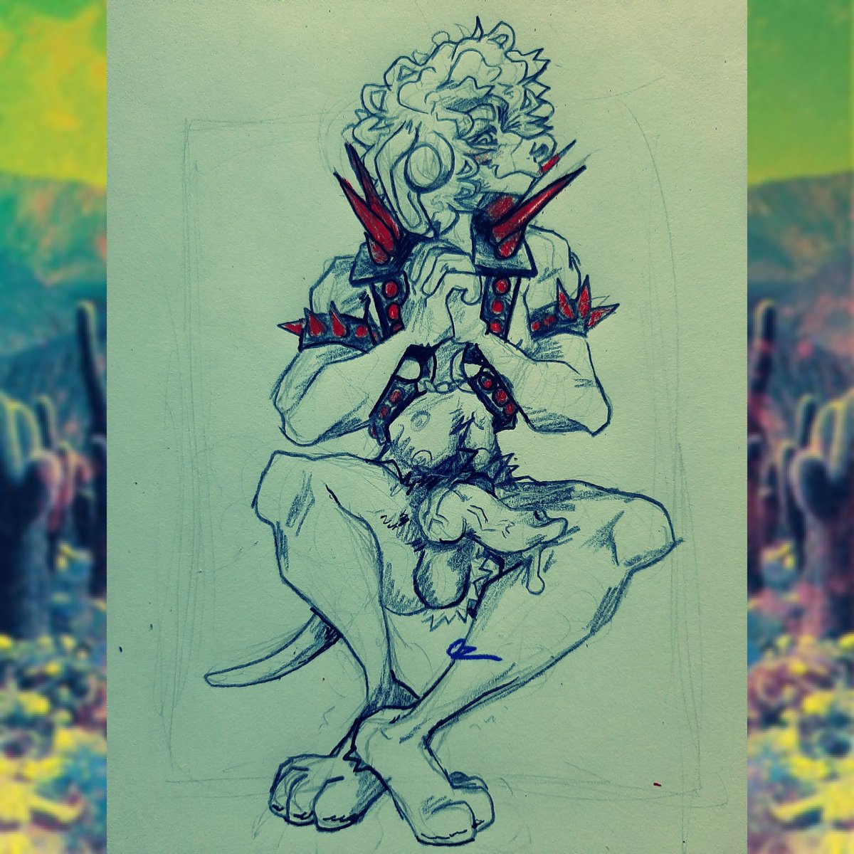 SLOBGOD's tweet photo. Some traditional stuff I've been doodling through out the last couple days
-
#art #sketch #mixedmedia #markers #furryartist #furryart #tripcore #dirtcore #furry #trippy #colorful https://t.co/g2tQ9K8fay