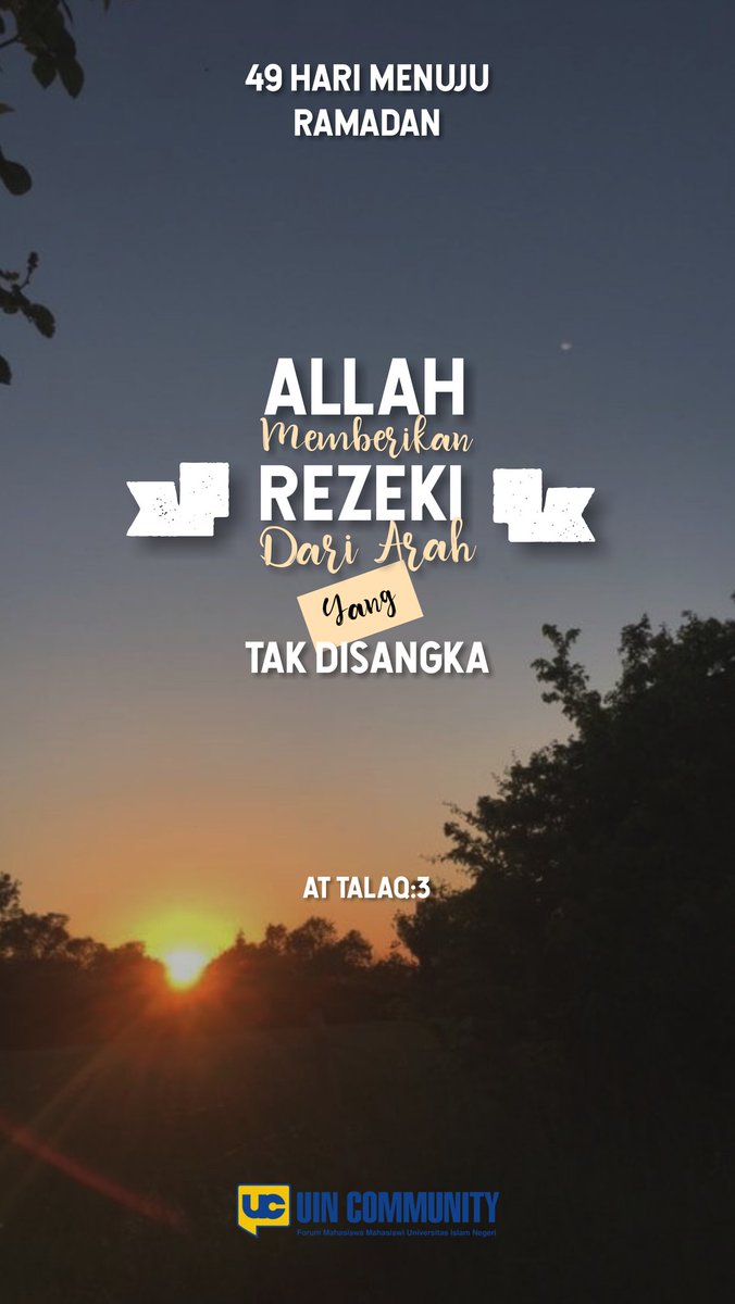 uincommunity's tweet photo. 49 Hari Menuju #Ramadan 💙 #weloveuin #uincommunity https://t.co/vz1FR71WV9