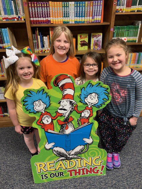GleasonSchoolTN's tweet photo. We are enjoying our “Read Across America” week.  More fun to come Thursday and Friday. We are giving away over 100 books and 2 “Happy House” reading tents. https://t.co/5HZPyamdv0