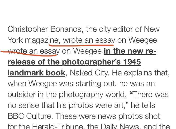 BbcOoops's tweet photo. #repetitive 
Really? @BBC_Culture is this the BEST that you can do? 🤦🏼‍♀️ #proofreading #Editor #culture #news #photography #Hollywood #checkyourwork #weegee #lazy #sloppy #ooops https://t.co/kyLlL9Z3hF