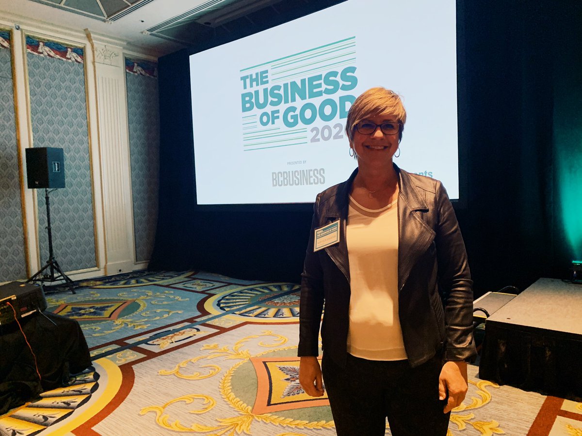 SocialPurposeIn's tweet photo. Almost ready to go at the #BusinessOfGood Awards @bcbusiness @MaryEllenS_BC #bcbevents — can’t wait to celebrate with local businesses. https://t.co/TKwgbXwZiO