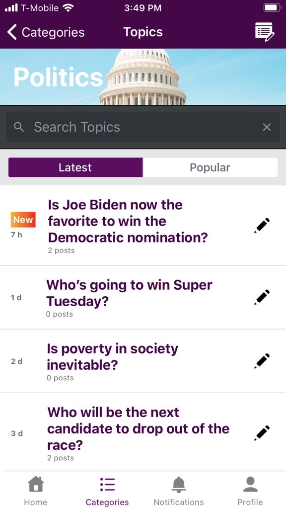 goyabble's tweet image. As the race for the democratic nomination continues, discuss the latest political news on the first social media dedicated to productive discussion! #goyabble #socialmediaforconversation #abettersocialmedia