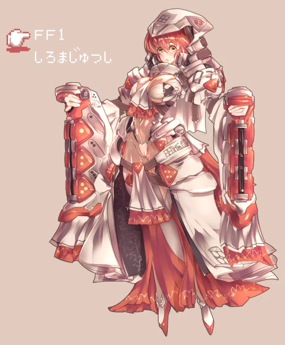 というわけで自分アレンジのFF1白魔術師。
以前が2003年なので、久しぶりに描きました。
※コメント間違ってたので再アップ。すまんです。 