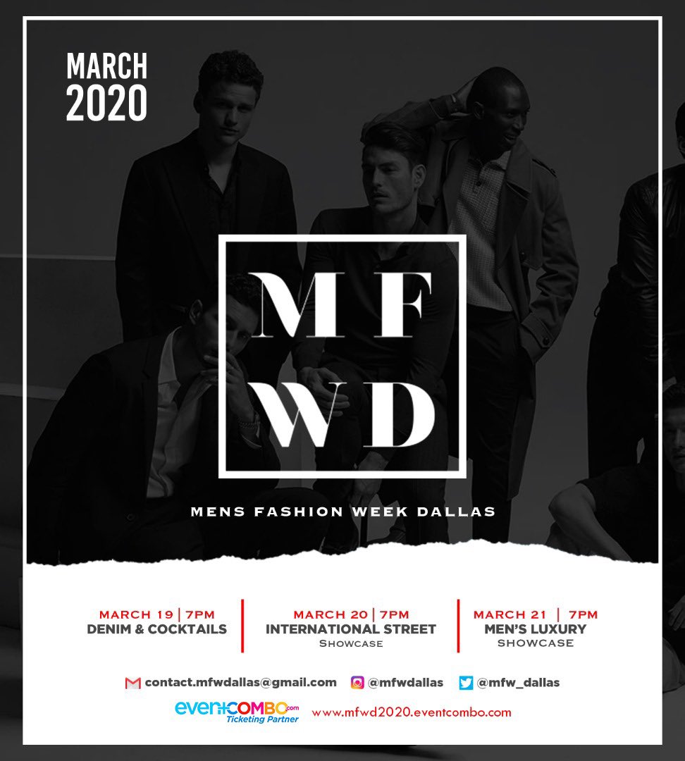 mfw_dallas's tweet photo. We are locked and loaded now all thanks to @Eventcombo ! Get your Men’s Fashion Week Dallas tickets now on https://t.co/KLmATKzmMh #menswear #mfwd #dallasevents https://t.co/yQqNqtMyH0