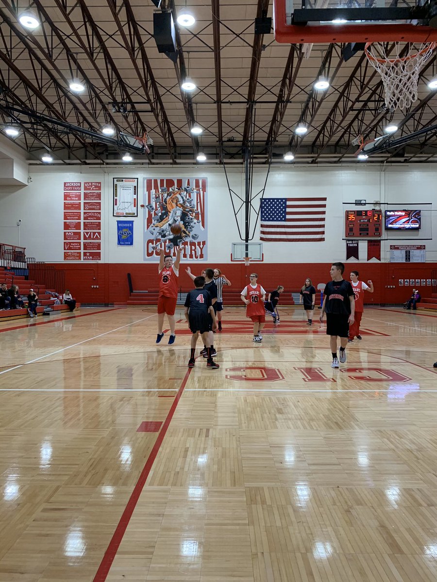 GoMHSIndians's tweet photo. Awesome night of Unified basketball with @mississinewa_hs Indians &amp; the @EHS_Panthers. Great job by both teams! @ChampsTogether @IHSAA1 https://t.co/zMahCBueNb
