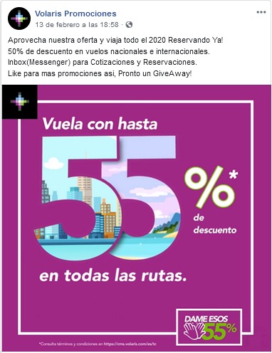 gesibc's tweet photo. Recientemente agentes cibernéticos de la GESI detectaron un perfil falso en Facebook de la aerolínea Volaris, donde ofrecen promociones y venta de boletos muy bajo costo, mediante depósitos monetarios en cuentas OXXO o tiendas de autoservicios.
Se pide a la población estar alerta https://t.co/MQL3to3z8C