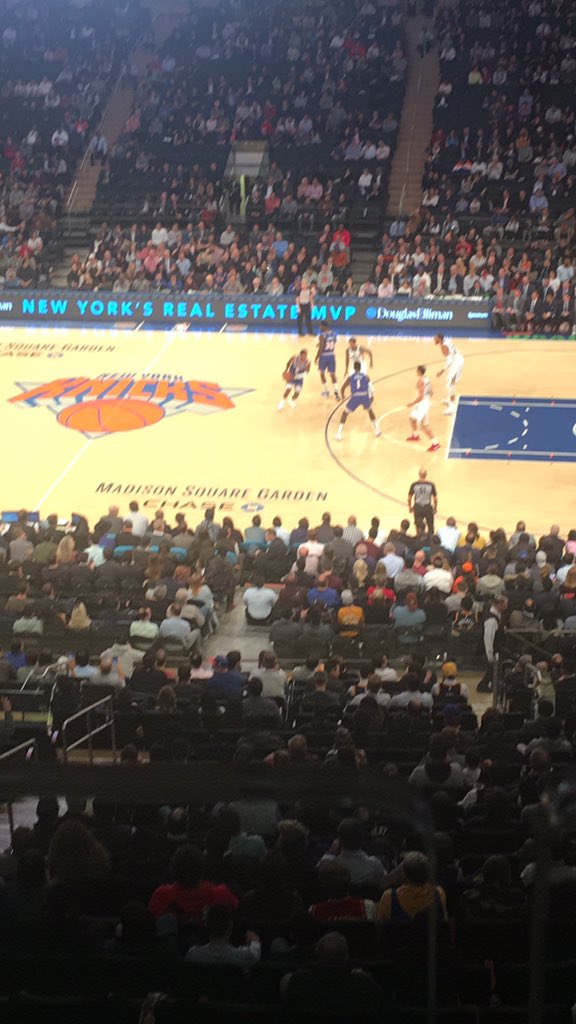 Enjoying the B’Day at MSG with <a href="/nyknicks/">NEW YORK KNICKS</a>  #UTAvsNYK