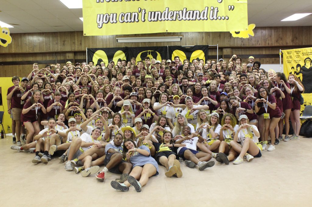 michaela_baron's tweet photo. A year ago today I met the most loving group of people. Now I call them family. Some of them are getting new camps tonight, but I am SO confident that these friendships will never end!! Y’all already know but I love y’all with all my heart 💛🥺 #camphartforever :) https://t.co/RtrfbCl8wz