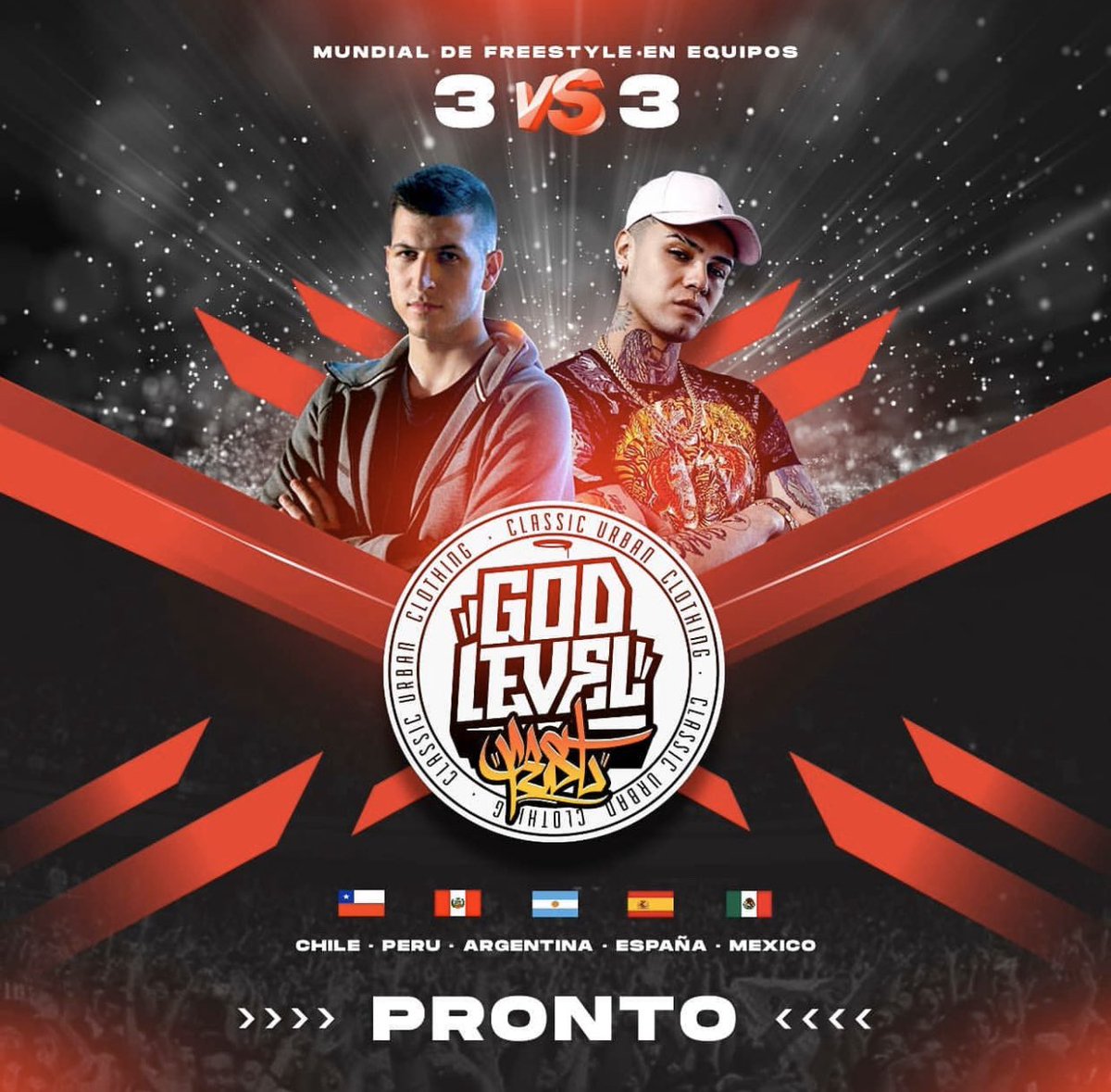 gallitostudios's tweet photo. ¡God Level 3vs3! 🇵🇪🇨🇱🇲🇽🇦🇷🇪🇸
Confirmados:
- LANCER LIRICAL 🇻🇪 LETRA 🇻🇪 GAVIRIA
- SNK 🇨🇷 x 🇵🇷 YARTZI 🇵🇷 x 🇬🇹 GHETTO
- RC 🇲🇽 JONY BELTRÁN 🇲🇽 LOBO ESTEPARIO
- NEKROOS 🇵🇪 JAZE 🇵🇪 CHOQUE
- MARITHEA 🇨🇴 VALLES-T 🇨🇴 CARPEDIEM
¿Quienes crees que faltan?
#GodLevel3vs3 🌍 https://t.co/qd5kJzrEFa