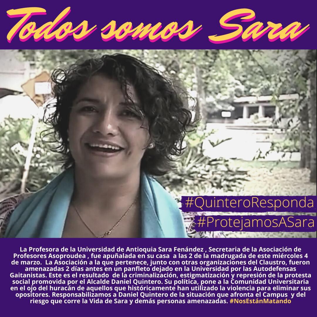 __SoyAndres__'s tweet photo. @QuinteroCalle Lamentablemente elegir a @QuinteroCalle fue un error. Hoy es el responsable de que se estigamatice la #UdeA, Alma Mater que lo vio nacer como profesional.
Las consecuencias de su discurso y sus actos terminó en persecución.
#QuiteroResponda
#QuinteroTraidor https://t.co/yoQFB5l1QP