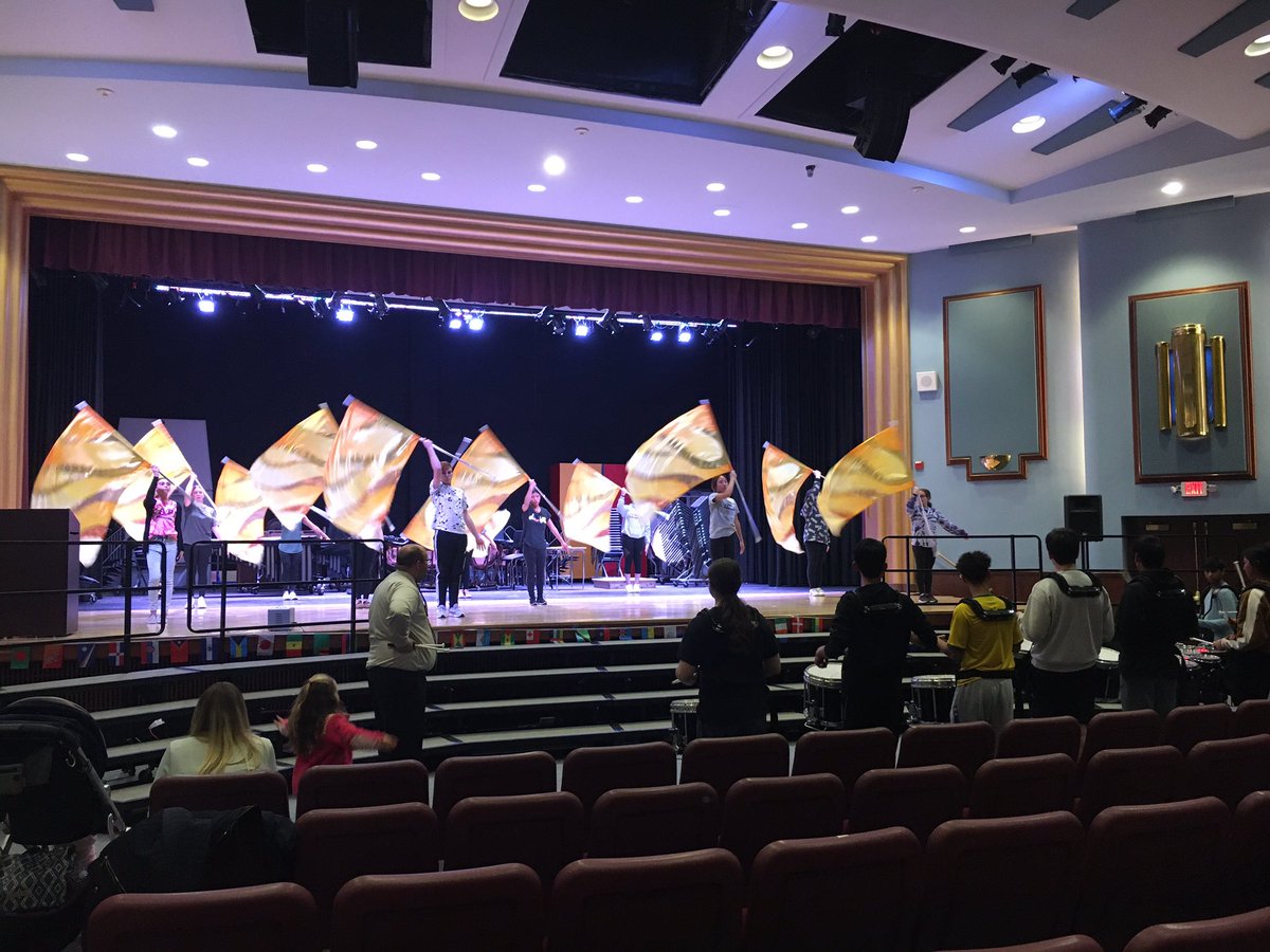 EMHS and WT Clarke drumline and colorguard! Come see our grand marching band finale at the district music festival on Thursday March 12th, 7 PM at the Tilles Center! <a href="/EMHSMusic/">East Meadow HS Music</a> <a href="/EastMeadowArts/">East Meadow Arts</a> #oneeastmeadow