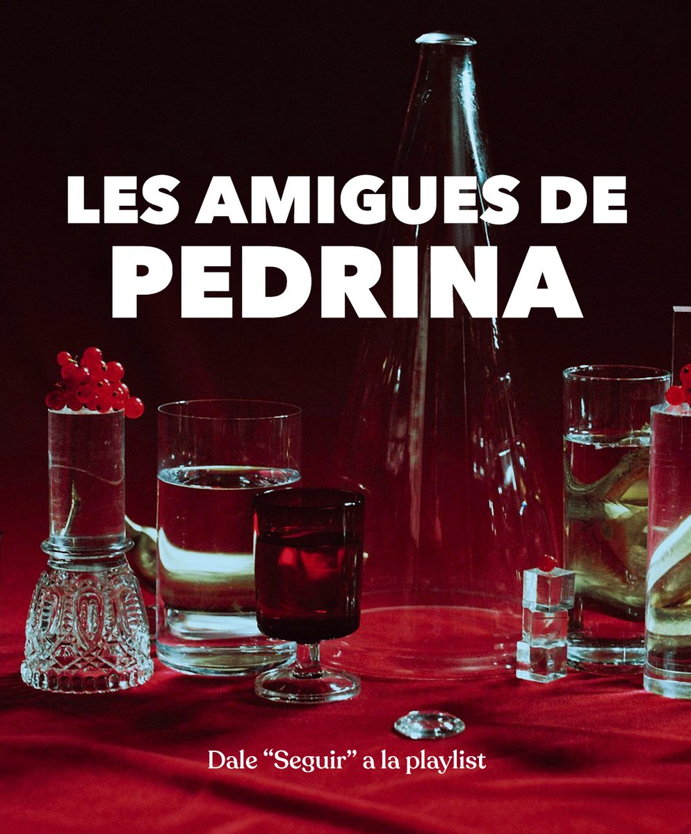 Sigue mi playlist "Les Amigues de Pedrina" 💎 con joyas musicales de <a href="/maumoctezuma/">Mau</a> @chicomalo_of <a href="/crudomeansraw/">Crudo</a> <a href="/trapifans/">Trapical Minds 🍍 TRAPIFANS</a> <a href="/syhmusica/">SKINNY HAPPY</a>
<a href="/Bombysonbata/">Bomby 🤴🏾</a> y muchxs más! 👉🏼 open.spotify.com/playlist/2U5No…