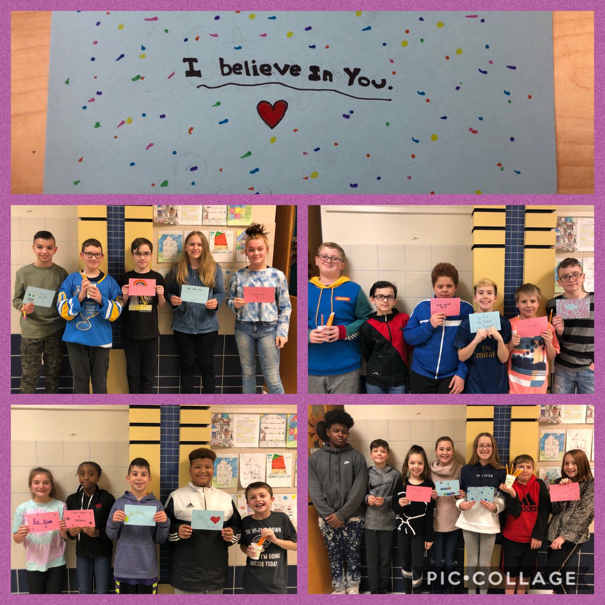 laskowski311's tweet photo. Spreading positive thoughts to our CIS classmates! #littlethingsthatmakeabigdifference #choosekindness #BeTheChange #CISGoldTeam @Jaworski308 @MrsCAsbury @CISCMSD https://t.co/Vuynk5Hmfm