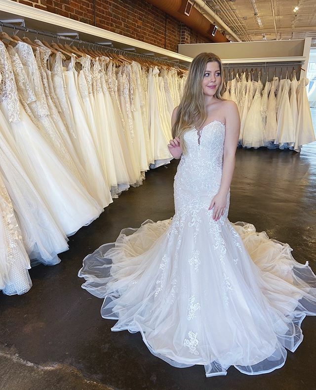 EverAfterTN's tweet photo. As if you needed another reason to book an appointment with us for Saturday...@missstellayork give us one! This new strapless style has a gorgeous train that you HAVE to see in person! Visit us at https://t.co/Uuh0Jitkt4 to book your appointment for this weekend! 💕 https://t.co/zwbpxJBEDk