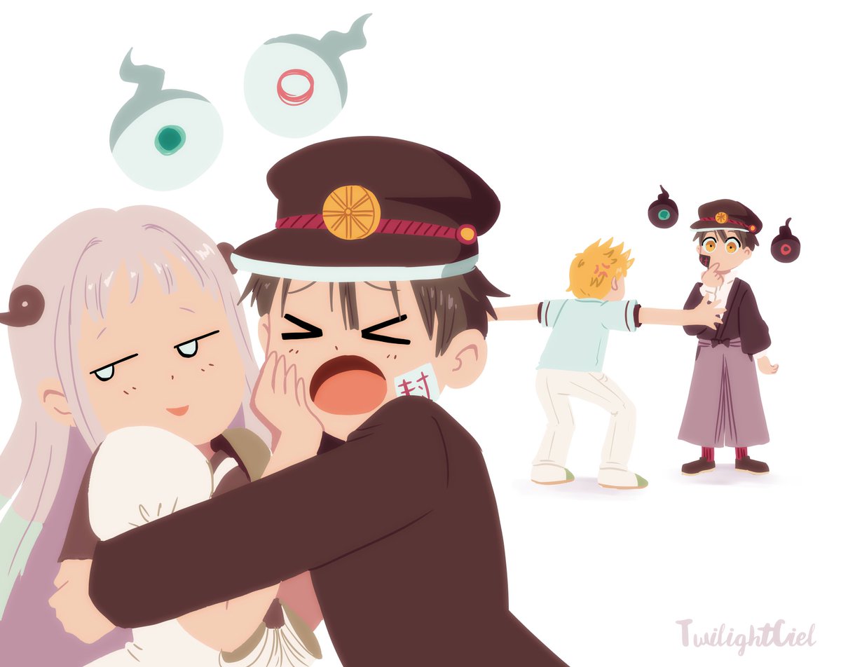 TwilightCiel's tweet photo. I drew the gremlin! Btw he’s floating, there’s no way Nene can carry him lol.

Extra drawing for fun!

#JibakuShounenHanakokun #toiletboundhanakokun #jshk #tbhk #地縛少年花子くん #地縛少年花子くんイラスト https://t.co/pVF857S9R9