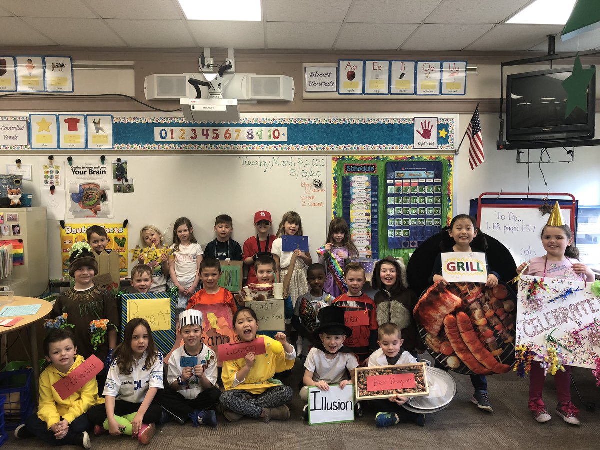 We had an AMAZING Vocabulary Parade!