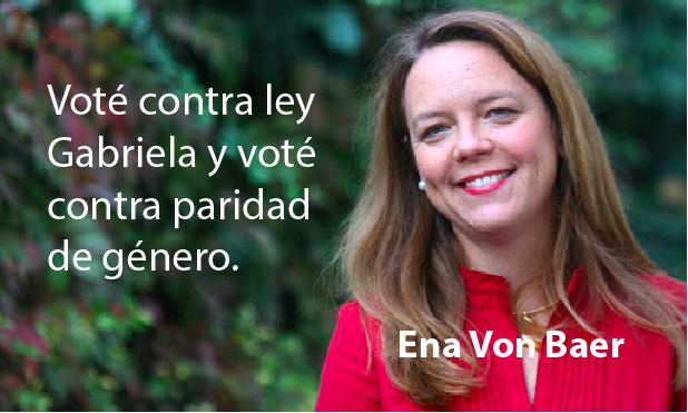 Antullanka's tweet photo. A recordar. 

Ena Von Baer votó contra la ley Gabriela.
Ena Von Baer votó contra la paridad de género. https://t.co/cCSxUG4zpJ