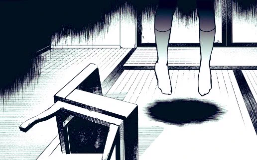 ある旅館に行くと宴会場に大量の首吊りがぶら下がってた。吃驚してると女将がこれらはここに修学旅行で来た学生達だと説明。自室に戻り調べると数十年前このクラスでいじめを苦に自殺した女生徒が1人だけ居た。それが旅館の女将だと知ったと同時に襖が開く。
女将「ロープお持ち致しました」
#悪夢日記 