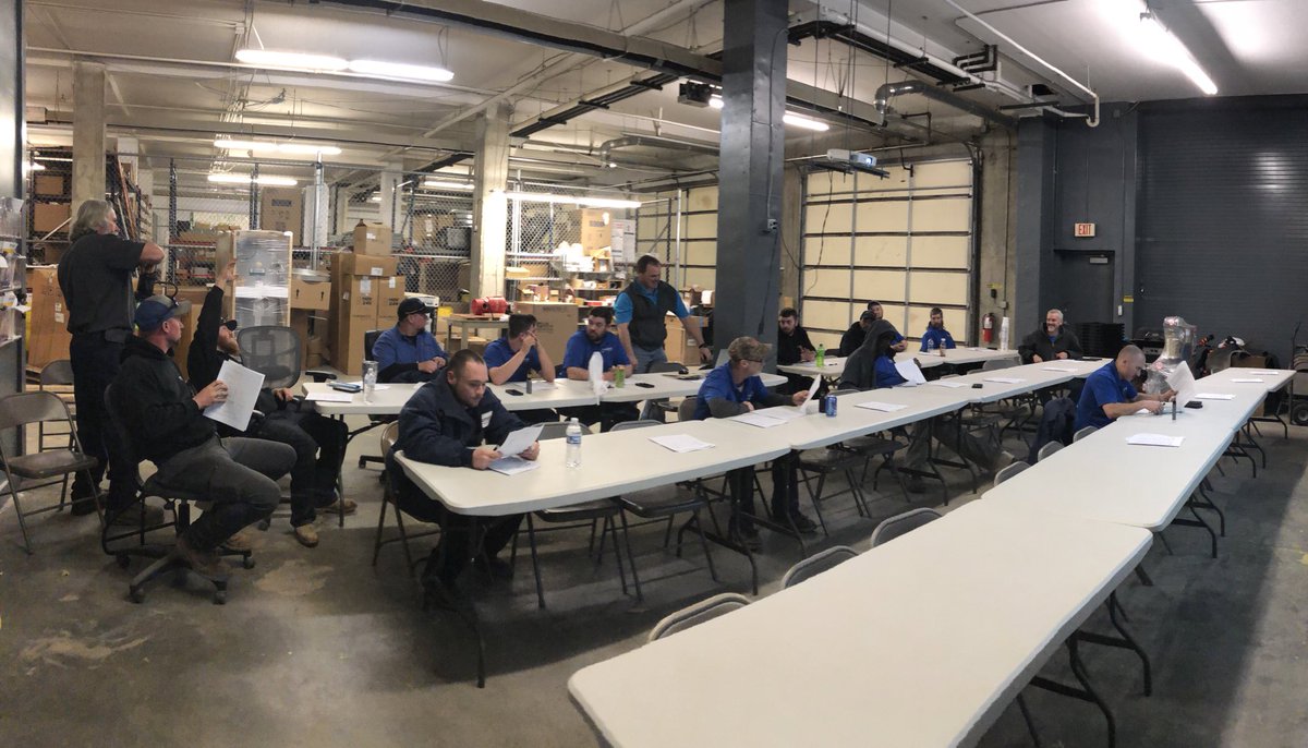 After hours safety training and pizza party! Excavations, confined space, competent person, utilities, inspections all part of a job well done.