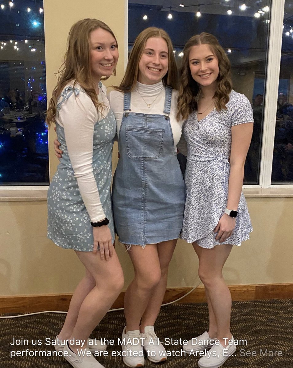 BHSblazettes's tweet photo. Join us Saturday at the MADT All-State Dance Team performance.  We are excited to watch Arelys, Emma and Abbi represent the Blazettes!  Eastview High School, ticket sales start at 5:30, event begins at 6:30.  See you there! https://t.co/xSIFwZF3Z9