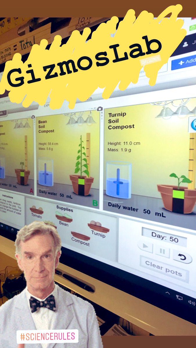 JillJohnsonSTEM's tweet image. I love using @ExploreLearning #GizmosLab with my #3rdgraders! Doing some real life vs. digital experiment plant investigations🌿
#edtech #handsonlearning #ScienceMatters