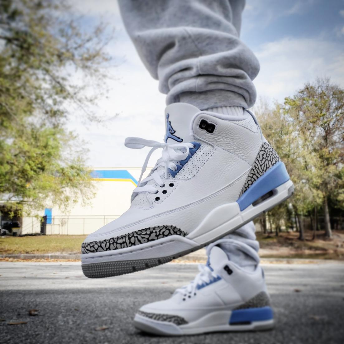 unc 3s on feet