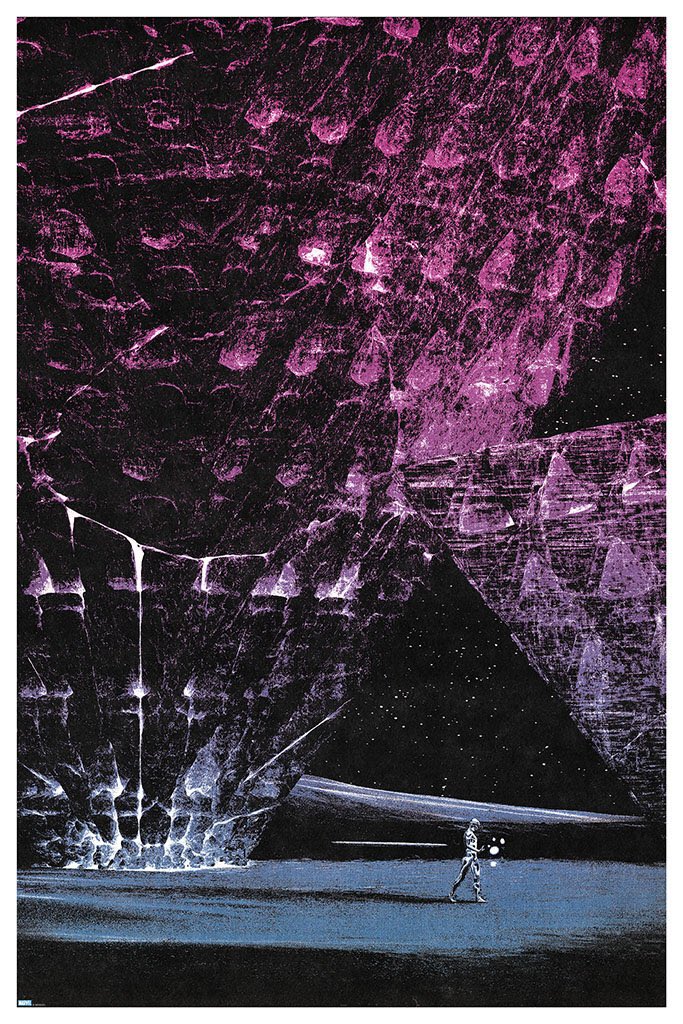 "FANTASTIC FOUR: Silver Surfer"
Super stoked to finally show these Silver Surfer prints!
They'll be available at @MondoNews website at 11am (CT), March 5th along with some other cool "Fantastic Four" stuff.