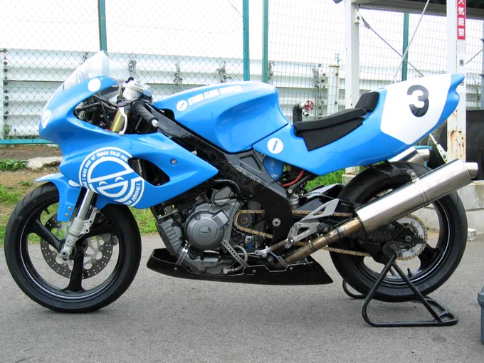 #俺が塗ったバイクみてくれ #自家塗装
その①…SZR660!2台とも同じバイクです。

左はタチコマ仕様で、右はスヌーピー仕様。
スヌーピーはレース中にほかの選手の戦意を欠く為の作戦だったのだ…!かわいいでしょ 