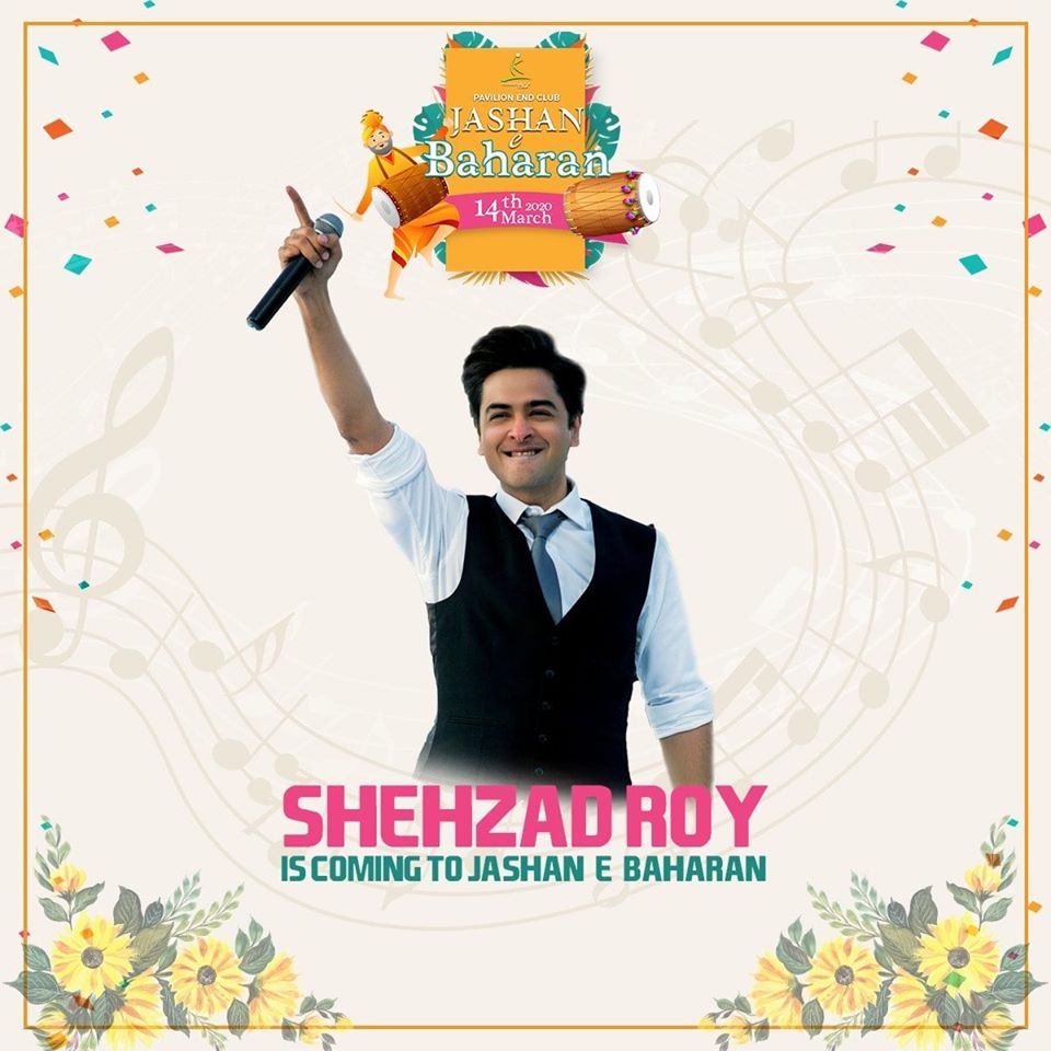 end_pavilion's tweet photo. THE MOMENT THAT YOU ALL HAVE BEEN WAITING FOR!!

Shehzad Roy is coming to perform at Jashan e Baharan 2020 on 14th March at Pavilion End Club.

#jashanebaharan #pavilionendclub #shehzadroy https://t.co/3HcGPGxPXm