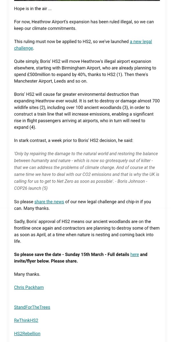elliedelaney26's tweet image. Hope is in the air! So many times people have said to me surely I should support HS2, its investment in a more sustainable transport system? Quite frankly it's anything but &amp;amp; we will not stop fighting to protect our trees and wildlife #standforthetrees #rethinkhs2 #hs2rebellion