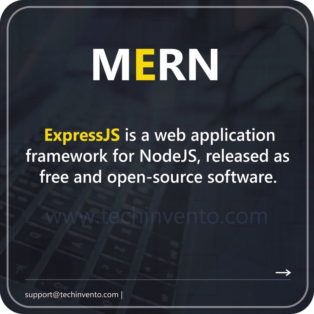 tech_invento's tweet photo. MERN is the set of technologies including Mongo DB, Express JS, React JS/ Redux and Node JS.
USA:+1(512)7348342
INDIA:+91-8983485655
Check bio
support@techinvento.com
#reactjs #javascript #mern #code #coding #programming #softwaretester #austintexas #usa #freelance #techinvento https://t.co/3dyExDw6Tw