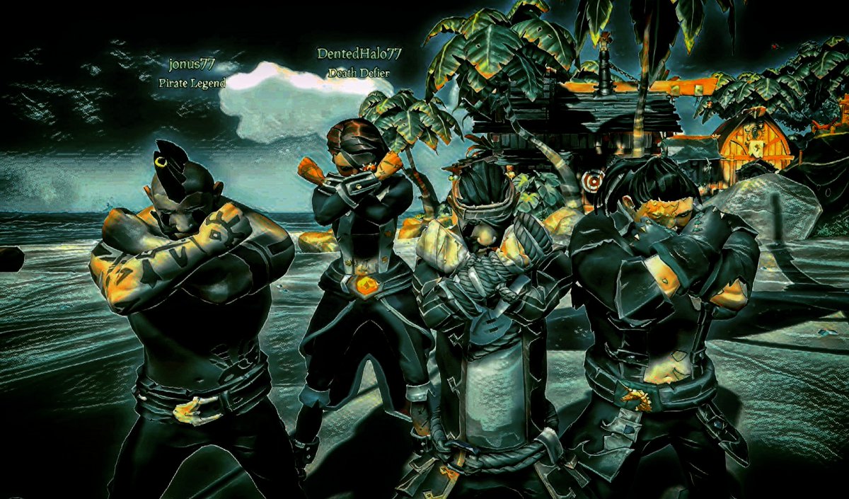 DCometh86's tweet photo. The Doubloonigans! 🏴‍☠️🏴‍☠️🏴‍☠️ #SeaOfThieves #BeMorePirate @jonus77 @n7renegade420 https://t.co/zuVieYwMJG