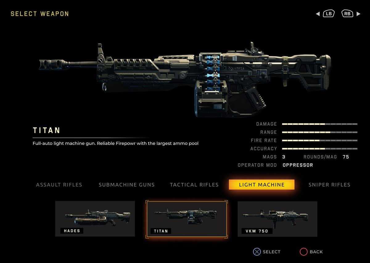 druids01's tweet image. A friend asked "what kind of designs can i do with Figma." I didn't want to tell him mobile apps and websites so i designed a variation of the call of duty weapon black ops 3 using Figma.
And all he kept shouting was " You are a beast"😂
Select Weapon User Interface