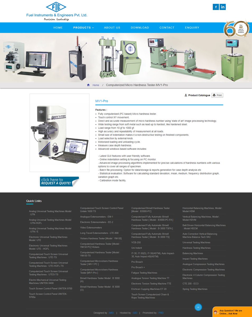 SamconLtd's tweet image. Computerized Micro Hardness Tester - MV1-Pro, Manufacturer, India.

Computerized Micro Hardness Tester, Computerized Micro Hardness Testers, Universal Testing Machine, Universal Testing Machines, Mechanical Type Universal Testing Machine.

fuelinstrument.com/computerized-m…