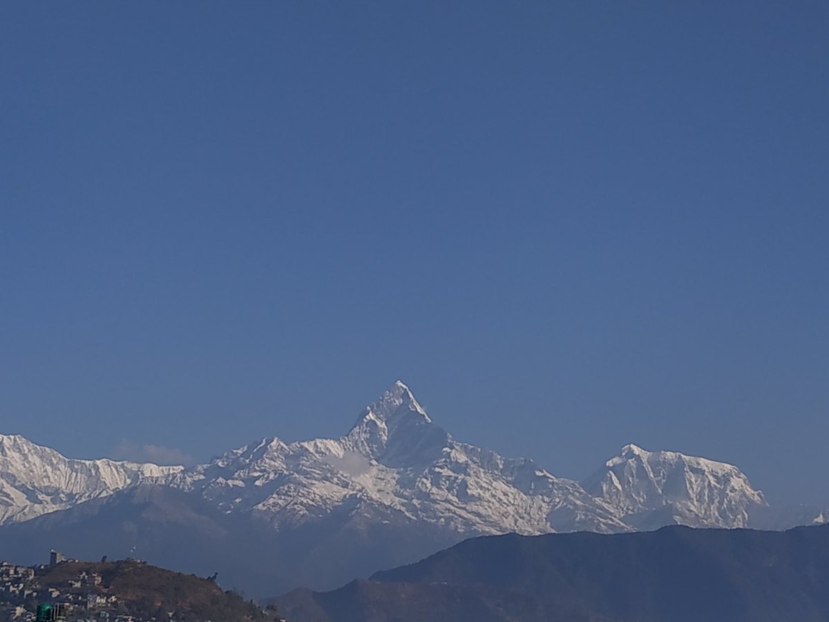 BeingRaam's tweet photo. The himalayas !!
#mtfishtail
#Himalaya
#pokhara https://t.co/c7nMdlVUT4