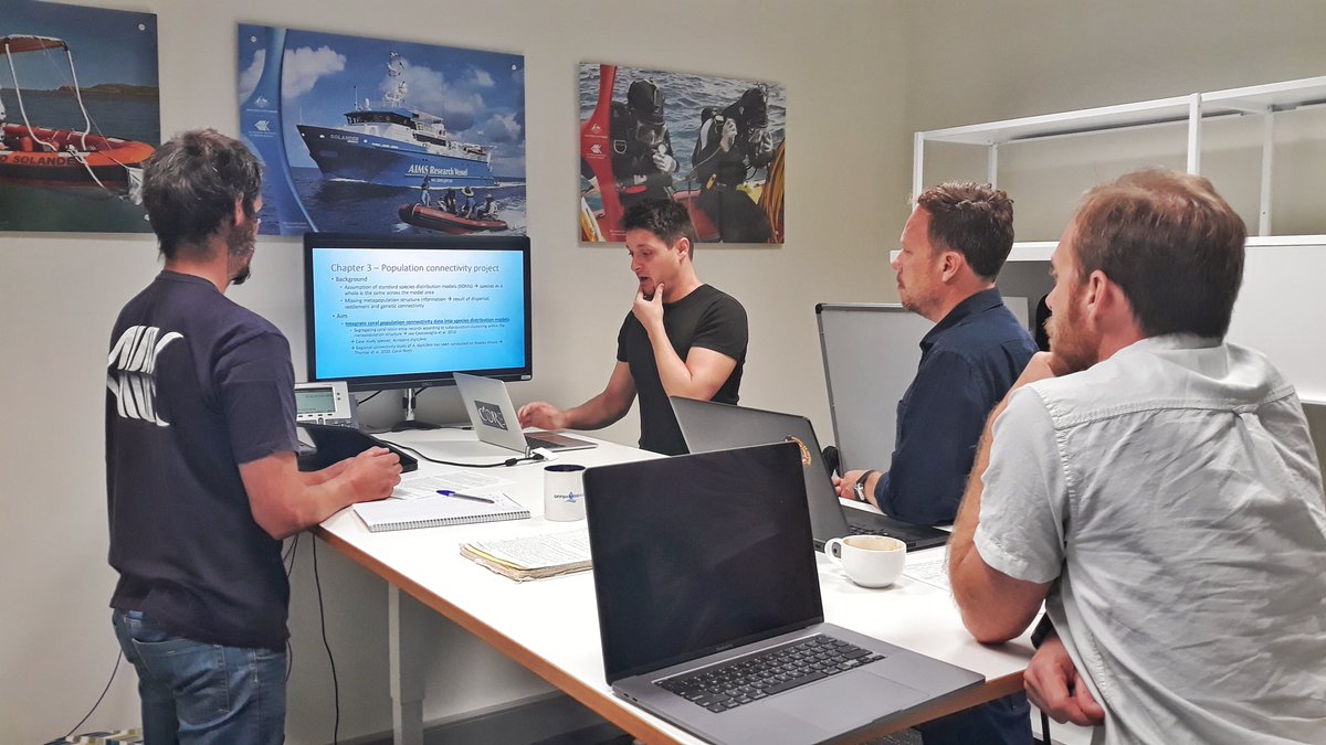 ZoeR_Coral's tweet photo. Good collaborators are gold! So grateful to have been working with @JamesPGilmour @eco_genomics & Jim Underwood on an #ARCLP for the last 2.5 years! Looking forward to continuing to build momentum for innovative & truly collaborative research #Coral #Genomics #eDNA #SDM #ecology https://t.co/lZ1yl3f3m9