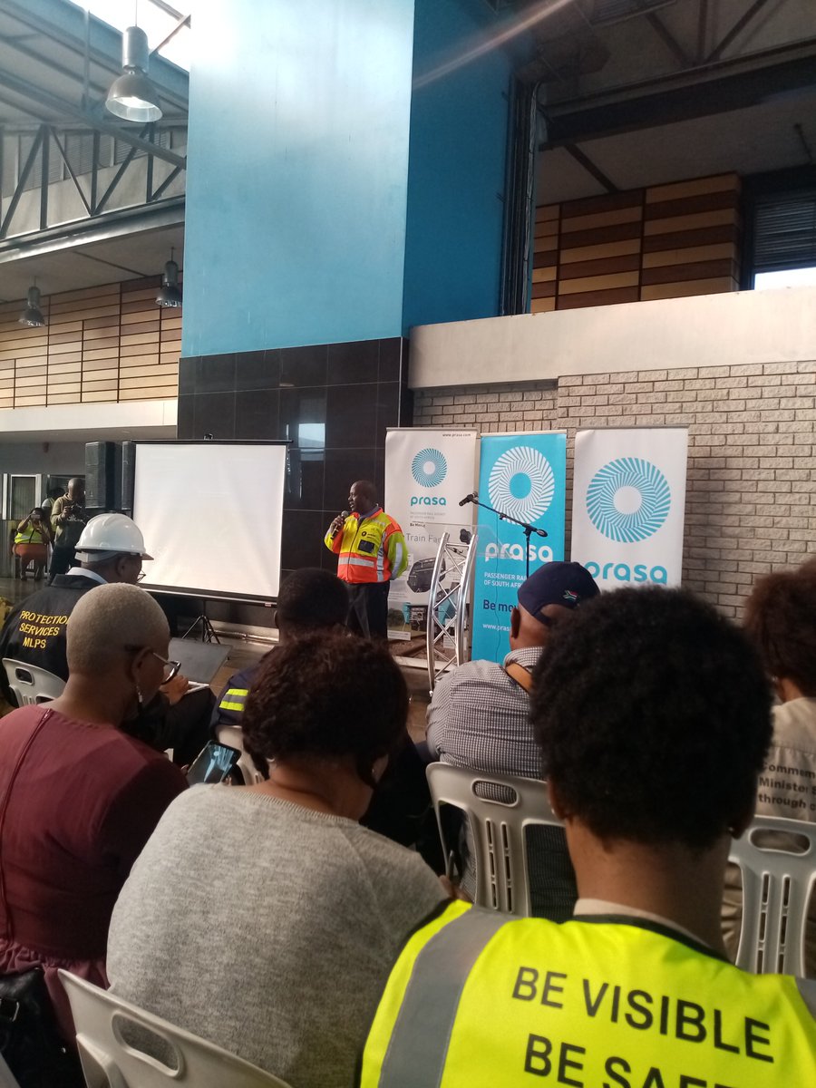 UniteBehind's tweet photo. Western Cape Acting Reg Manager, Maseko says that @MbalulaFikile here, Langa station, to introduce Central Line recovery plan. https://t.co/Kvz8ur0ckg