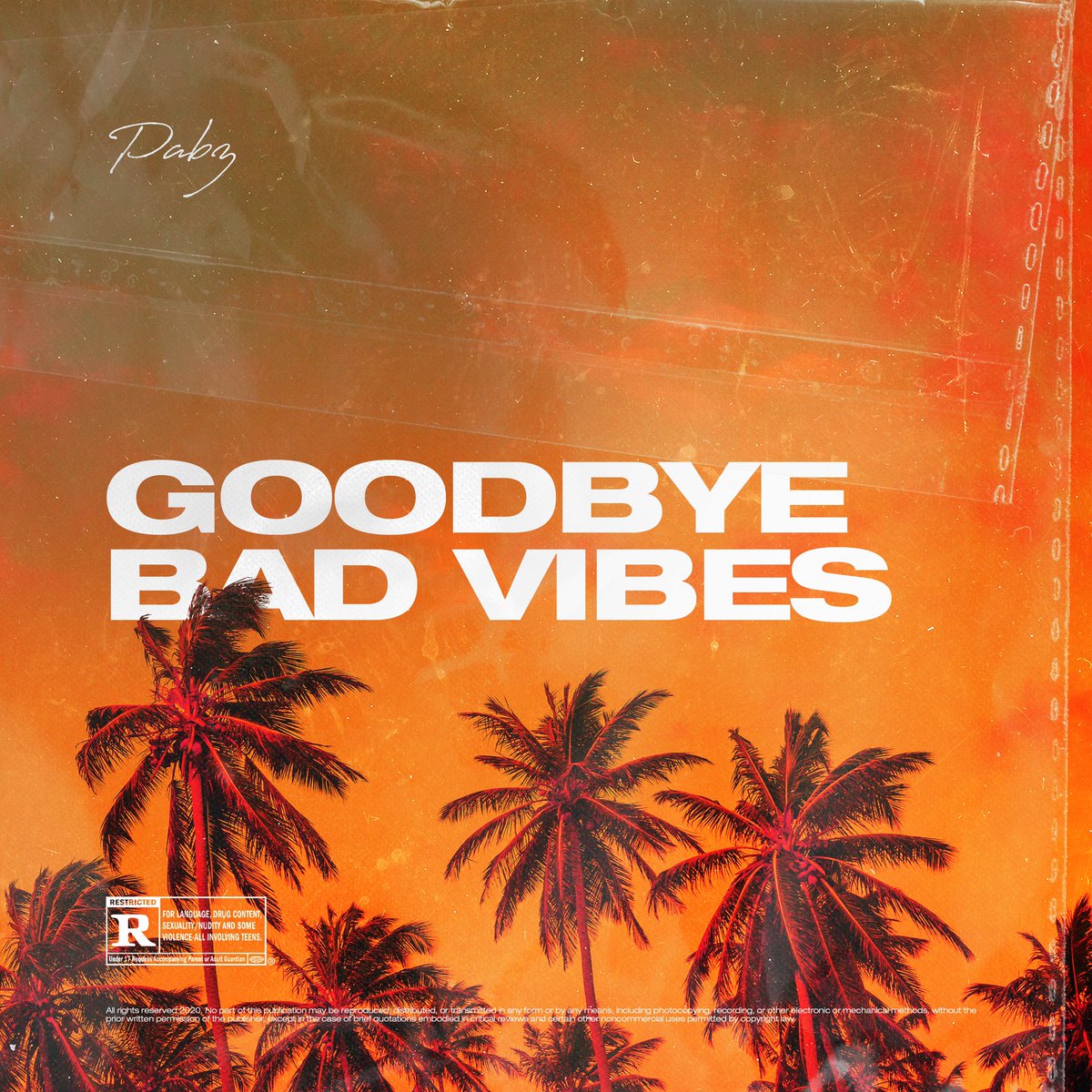 thisispabz's tweet image. The Goodbye Bad Vibes EP.  Available everywhere April 10th.