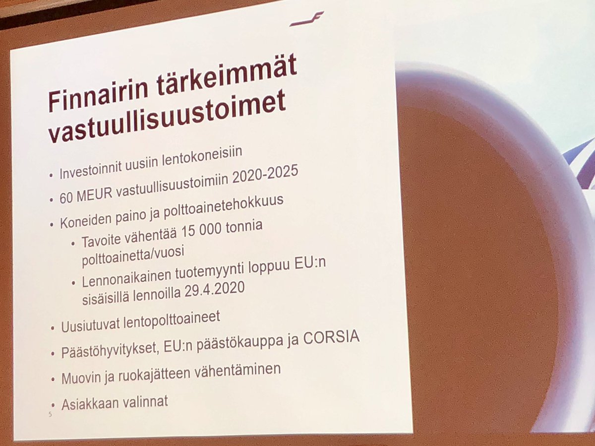paivyttallqvist's tweet image. . @Finnair käyttää koko työkalupakkia lentämisen päästöjen pienentämiseen, niin isot kuin pienet vivut ovat käytössä.