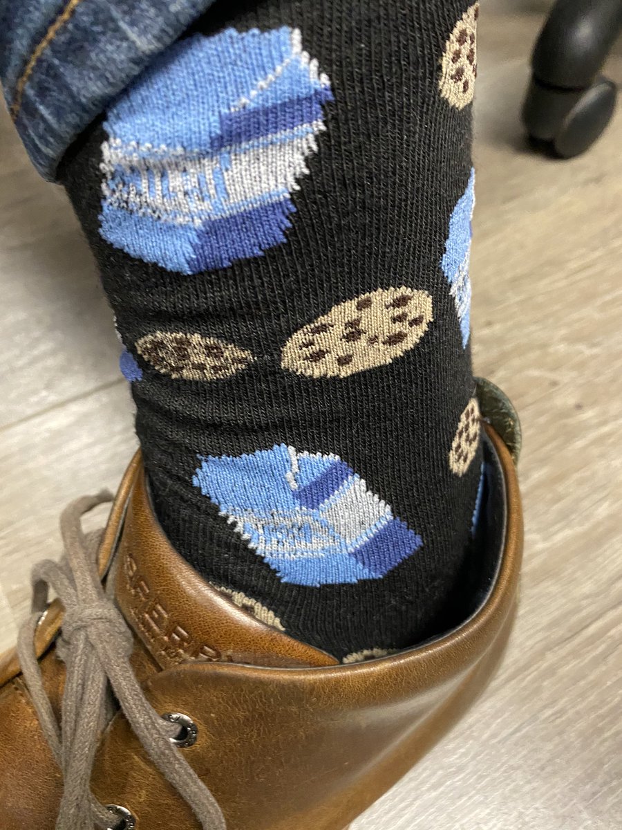 WalterReports's tweet photo. This week’s #sockwar with @BUnderwoodWKRC is milk & cookies (Bernie Mac voice) VS. Scamdolph!! Who you got? https://t.co/uhGiEEqkOn