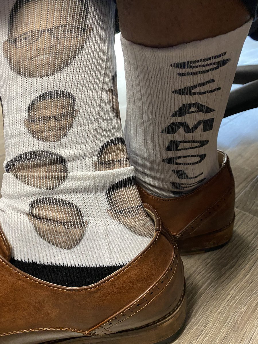 WalterReports's tweet photo. This week’s #sockwar with @BUnderwoodWKRC is milk & cookies (Bernie Mac voice) VS. Scamdolph!! Who you got? https://t.co/uhGiEEqkOn