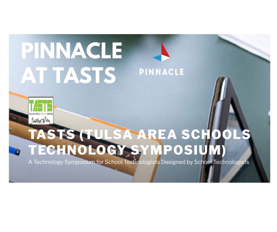 PinnacleNOW's tweet photo. Tomorrow we will be at the Tulsa Area Schools Technology Symposium (TASTS) be sure to stop by booth 63 and check us out! In addition, Jack Green, our Educations/Government Solutions Leader will speak on cybersecurity at 3:00 pm, don’t miss out on his talk! #MakingITWork #TASTS https://t.co/4EyLvLdaHu
