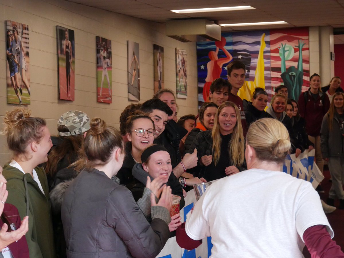 SC_Pride's tweet photo. A terrific gathering at #SpringfieldCollege this afternoon as our campus community recognized the men’s basketball team, which will play in Blake Arena this weekend in the NCAA Division III Championship First Round! #d3hoops https://t.co/iGAqnRLy8p