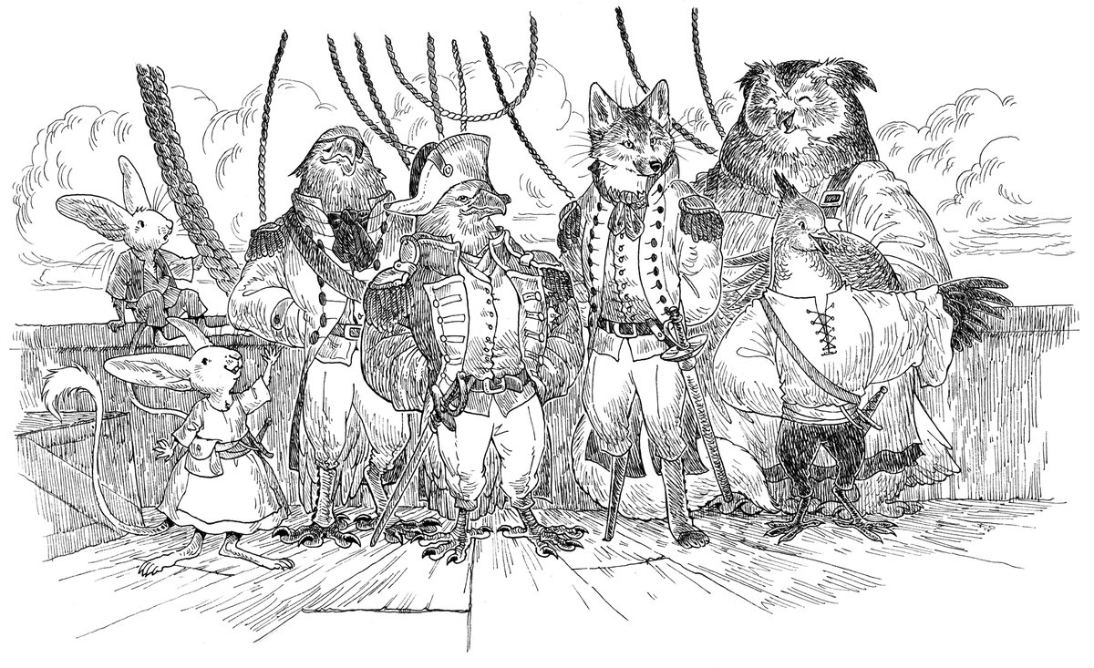 Still trying to put together a new pinned tweet but in the meantime here is the full version of the Marguerite Rose crew for Humblewood!! 