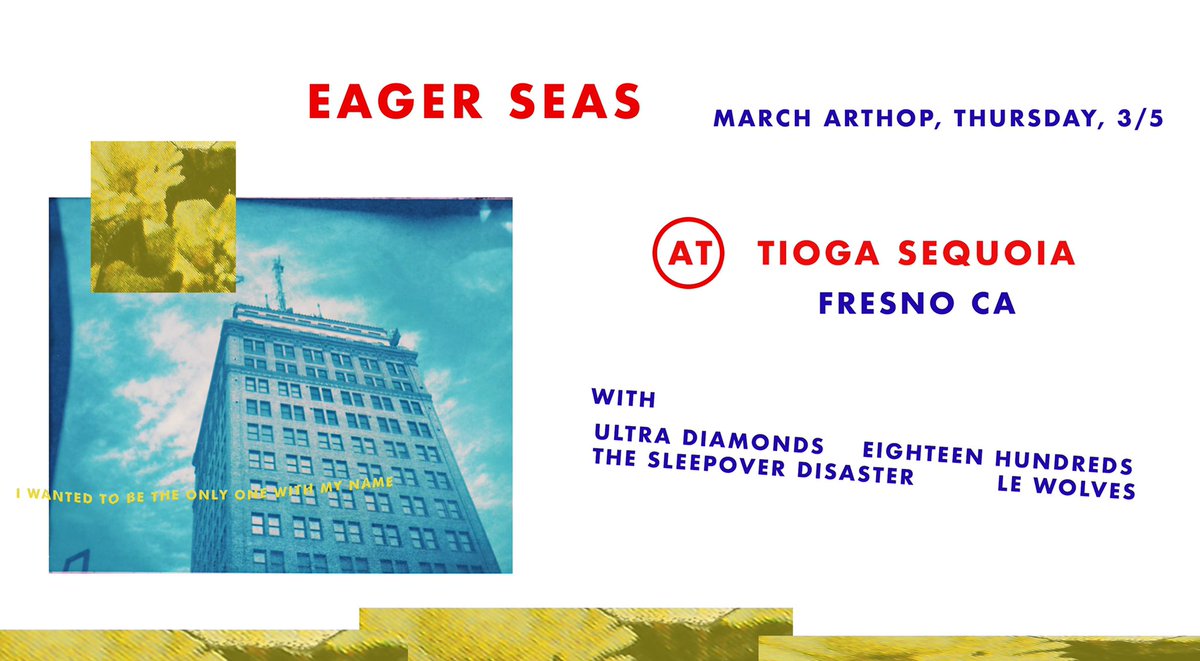 Tomorrow we’ll be in #Fresno celebrating March #ArtHop at @TiogaSequoia with our buds in @SleepyShoegaze @LeWolves @1800sband and the debut of #UltraDiamonds. Free show - 6pm. #downtownfresno #centralvalley #clovis #tiogasequoia #tiogasequoiabrewery #towerdistrict #FresnoCA