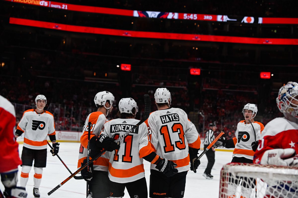 NHLFlyers's tweet photo. Did you miss the rest tho? You stopped tweeting after we kept scoring. https://t.co/9rFOzd13jj