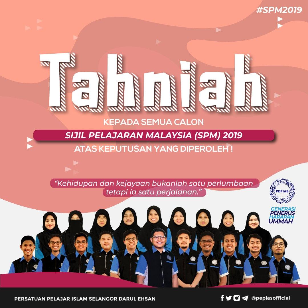 FahmiHUi's tweet photo. Whatever your results is, stay calm and say "Alhamdulillah". It's an opening towards another opening in your life. Embrace it and keep exploring the world out there. 

Rezeki hadir dalam pelbagai sudut.

Congratulations from all of us at @PEPIASOfficial !

#SPM2019 #PMGS2020 https://t.co/iEphHb7tme