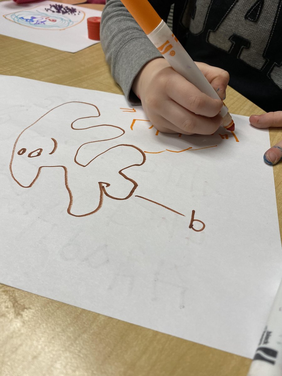 sarahcopp7's tweet photo. The students at the drawing centre getting creative! 
Me: "Christopher what are you drawing?"
Christopher: "I don't know" 
Me: "Adelynn what are you drawing?"
Adelynn: "A fish tank! And this fish has one blue eye and one pink eye." @EY_uwindsor https://t.co/EtwoJXLDKP
