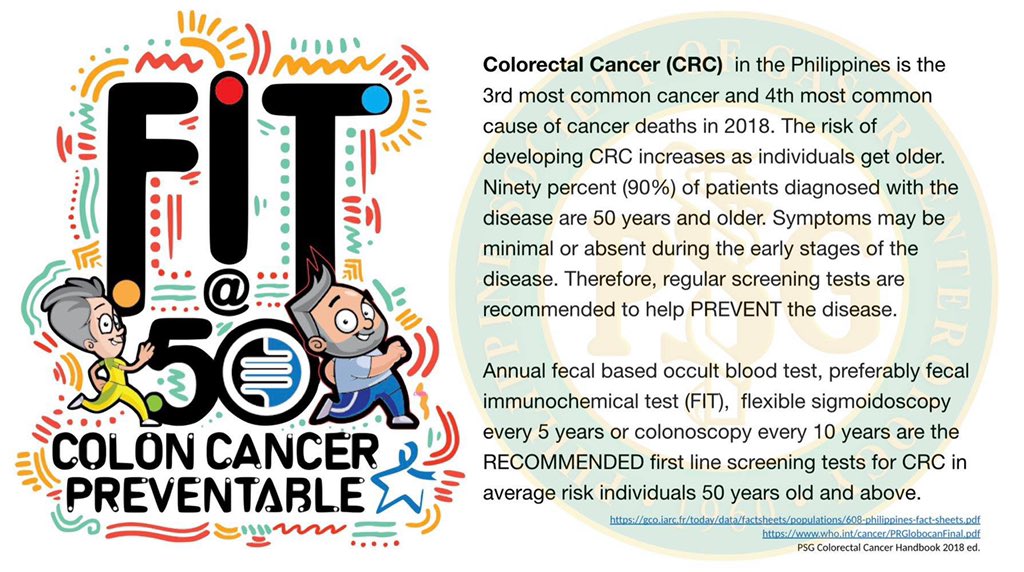 rmcruzmd's tweet photo. The most effective #ColonCancer screening test is the one you do today! #GetScreened #ScreenMoreFearLess #ColonCancerAwareness https://t.co/1AmWYQsLKb